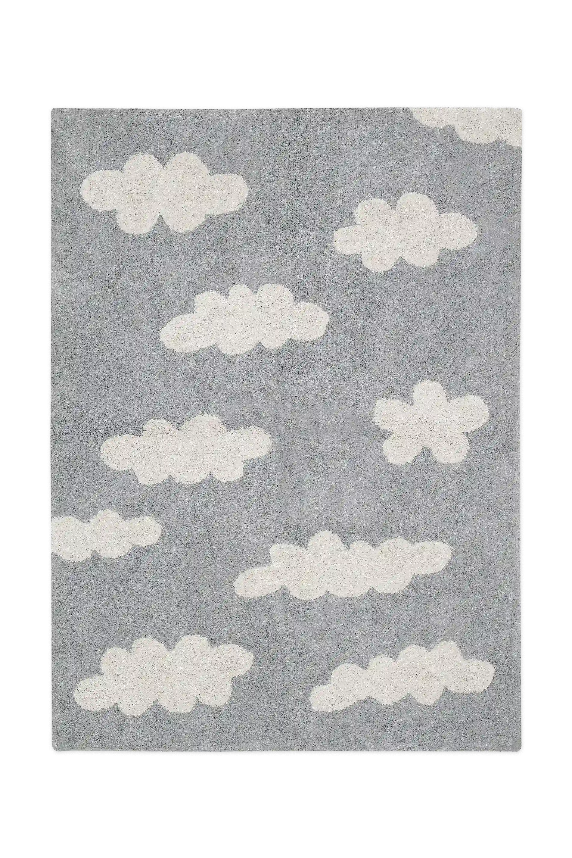 Washable Area Rug Clouds Grey – Lorena Canals