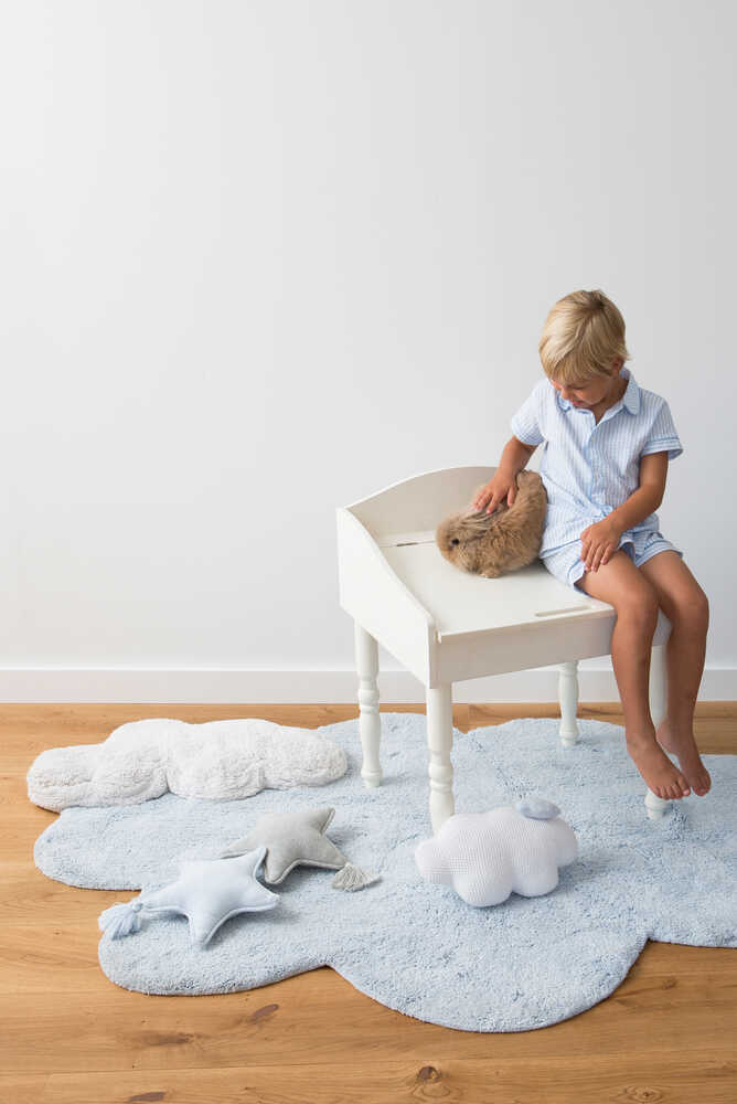 Washable Cotton Rug Puffy Dream Blue – Lorena Canals