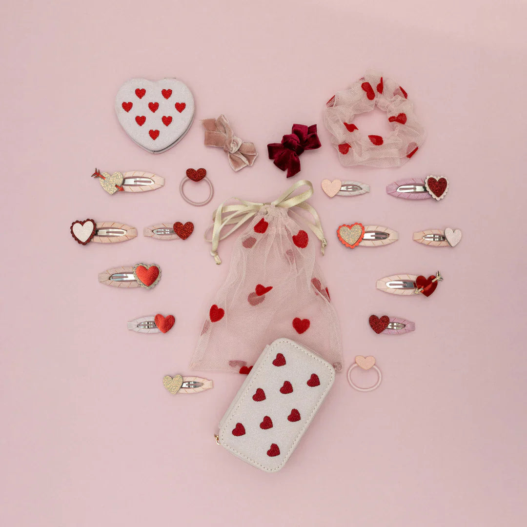Valentine gifts for kids in Los Angeles including heart hair accessories and boutique toys