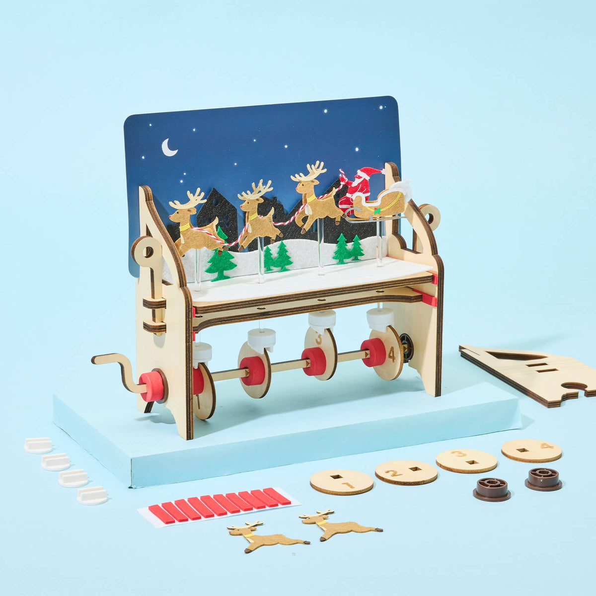KiwiCo Santa's Sleigh Automation Engineering Kit, view 2