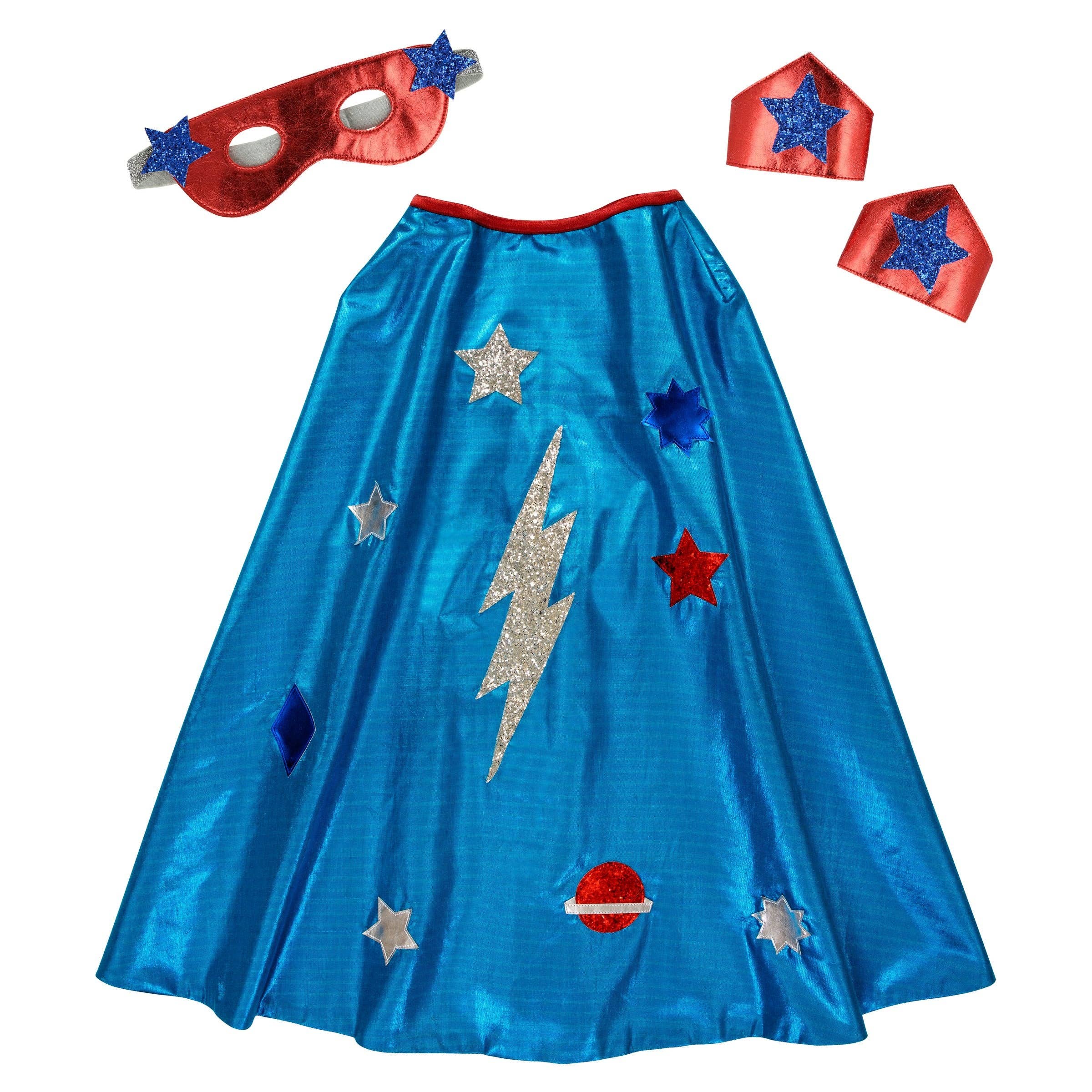 Blue Superhero Costume 3-6 Years – Meri Meri