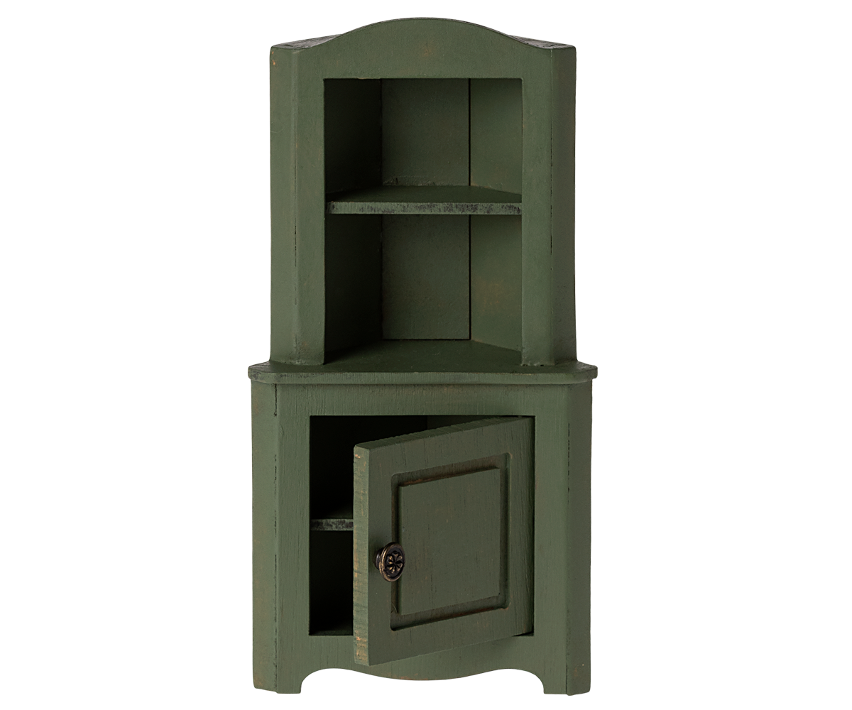 Corner Cabinet, Mouse - Dark Green empty