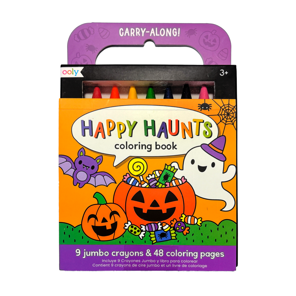 Carry-Along Coloring Book Set – Happy Haunts – Ooly