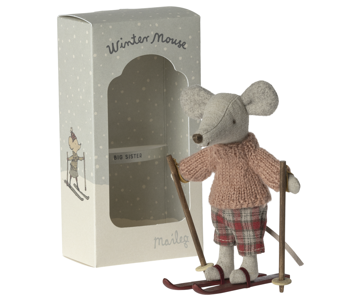 Winter Mouse with Ski Set, Big Sister front