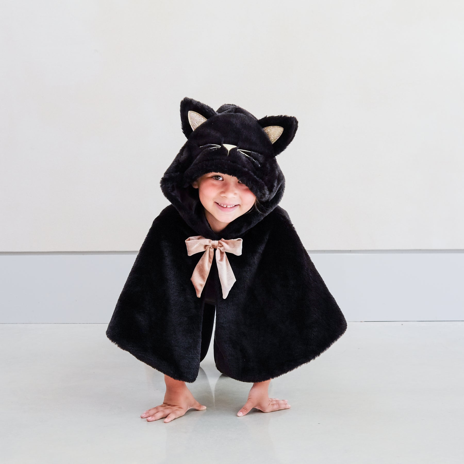 Black Cat Cape worn