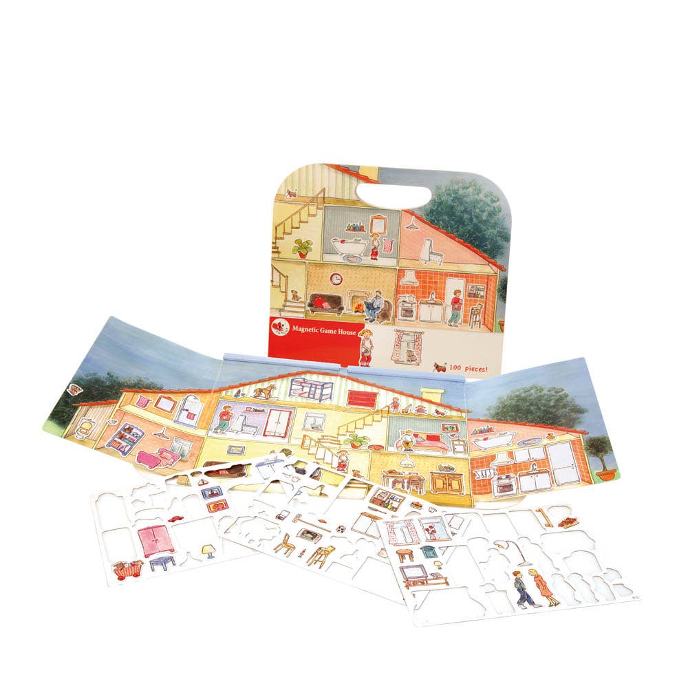 Magnetic Activity Game House – Egmont 100-piece magnetic house playset
