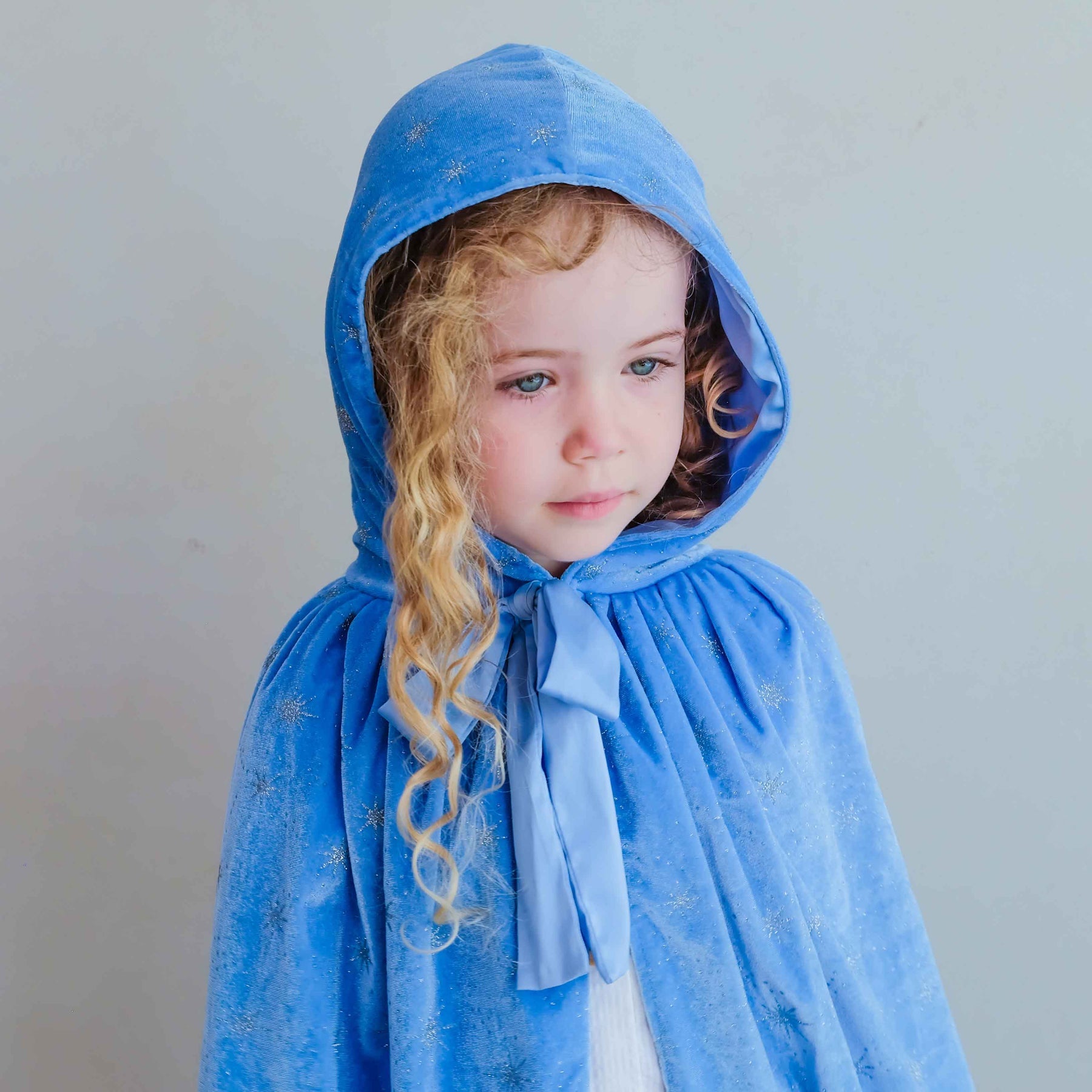 Ice Queen Velvet Cape worn