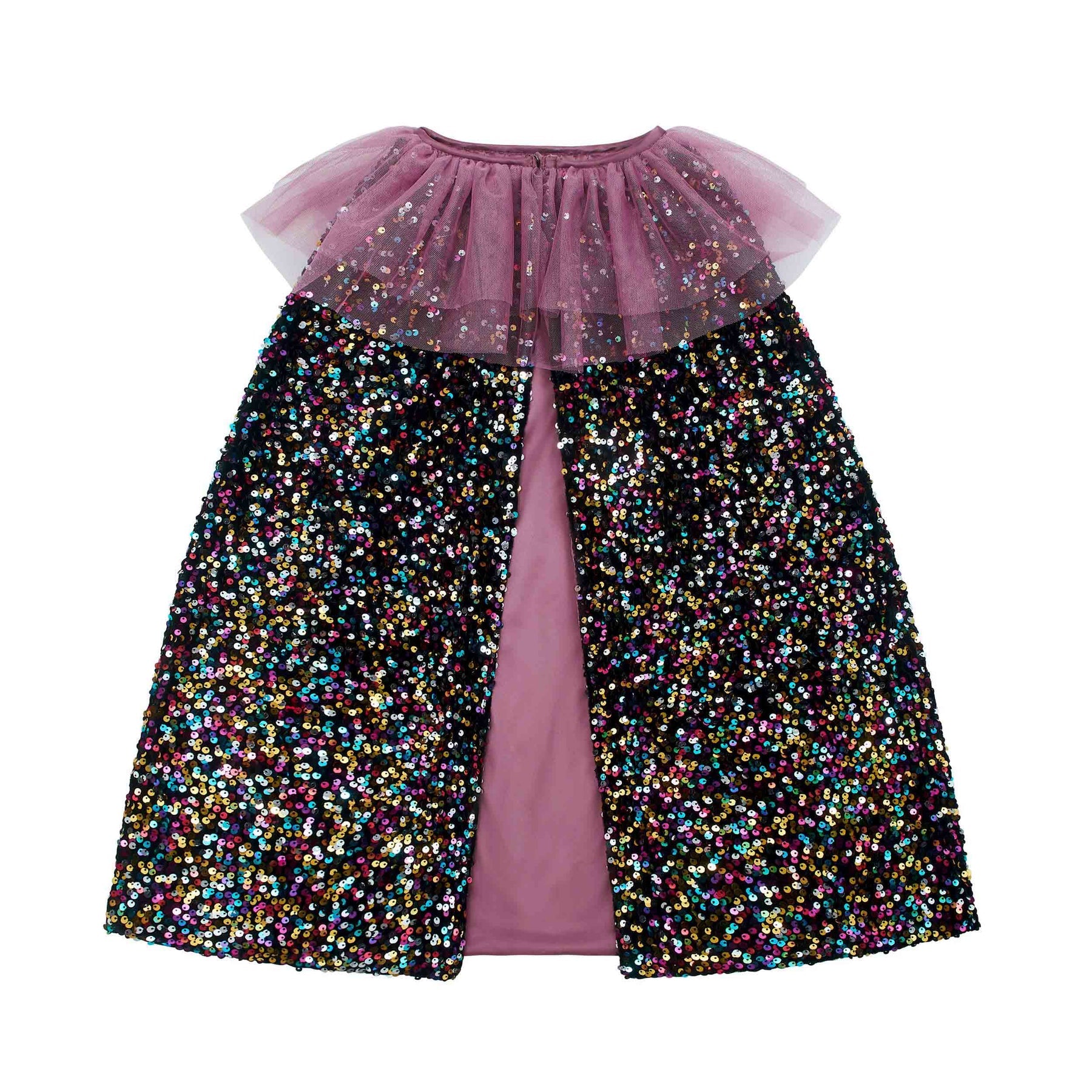 Ruffle Dazzle Sequin Cape