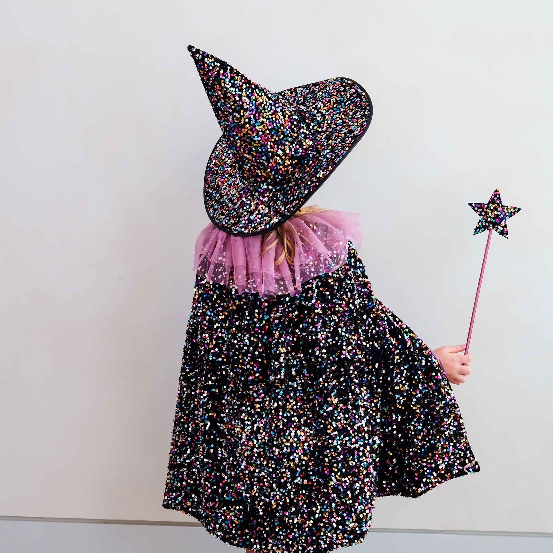 Dazzle Sequin Wand worn