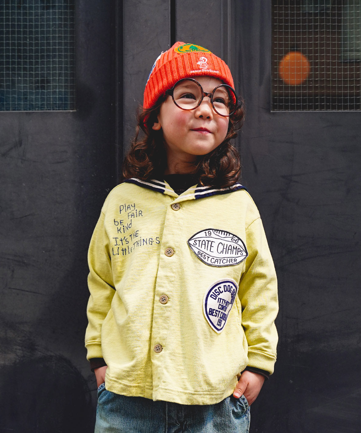 Cotton Jersey Sailor Cardigan – DENIM DUNGAREE