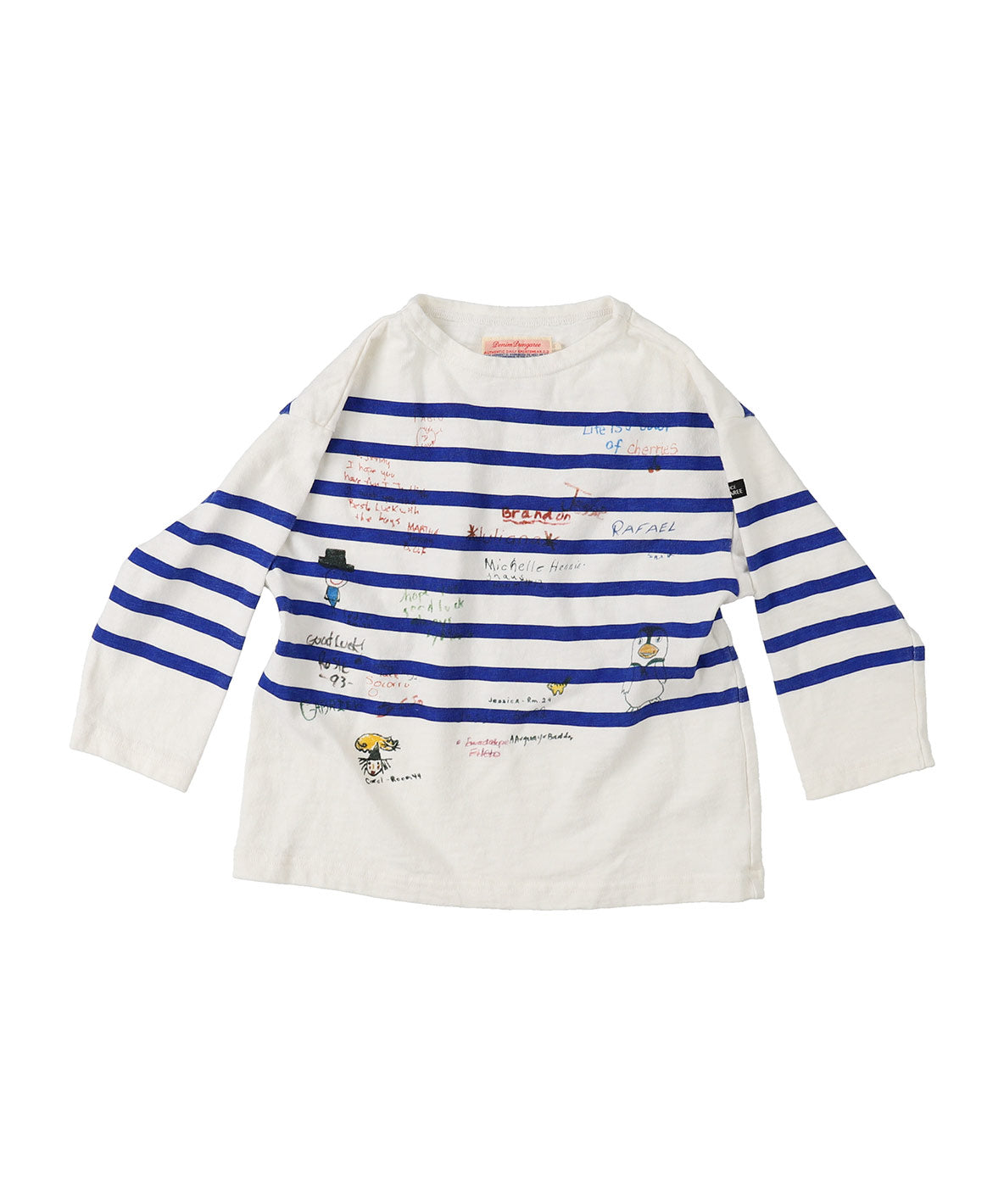 Cotton Jersey Striped Scribble L/S Tee – DENIM DUNGAREE