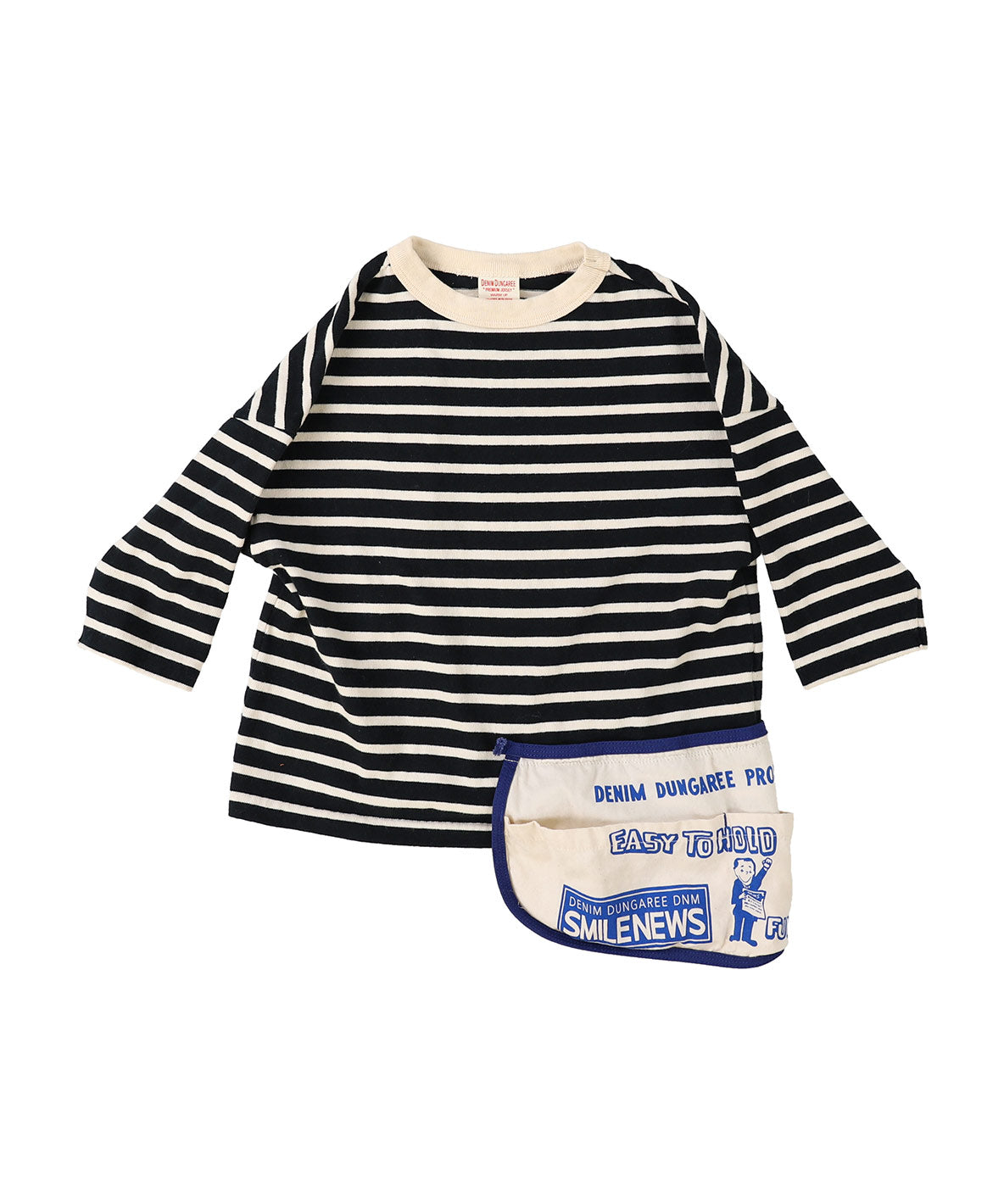 Striped Cotton Jersey Apron L/S Tee – DENIM DUNGAREE