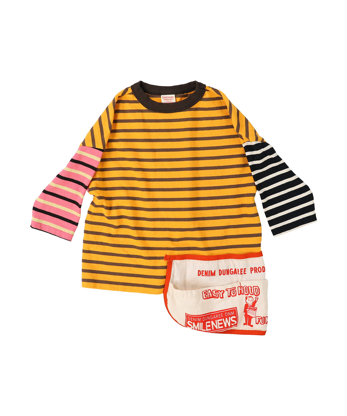 Striped Cotton Jersey Apron L/S Tee – DENIM DUNGAREE