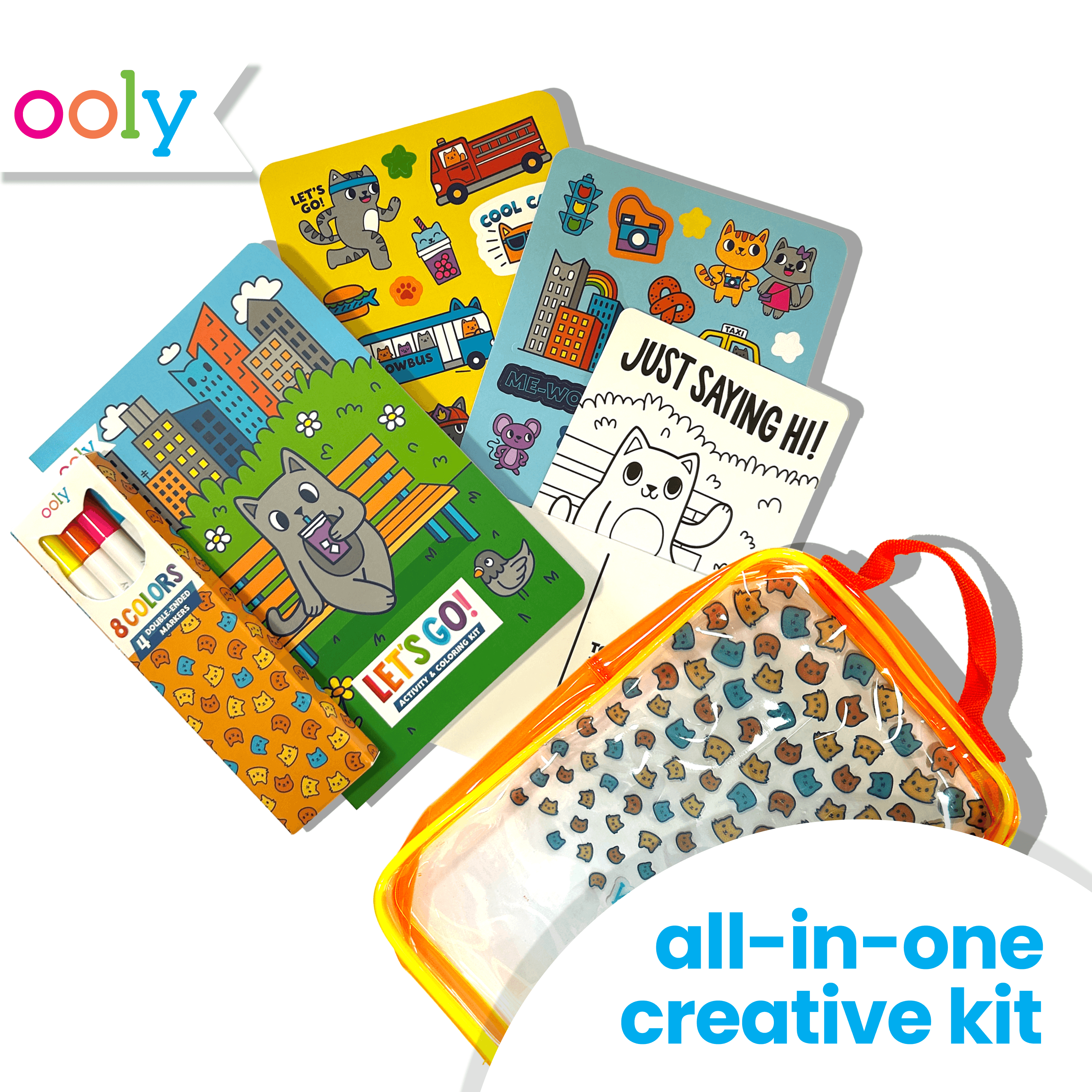 Let's Go! Activity & Coloring Kit - Kitty In The City