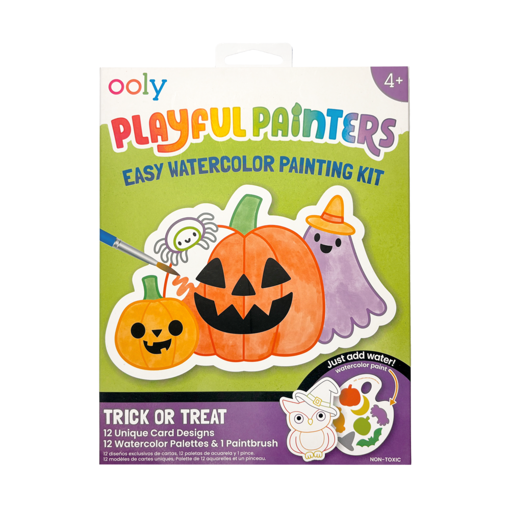 Playful Painters Easy Watercolor Painting Kit - Trick or Treat