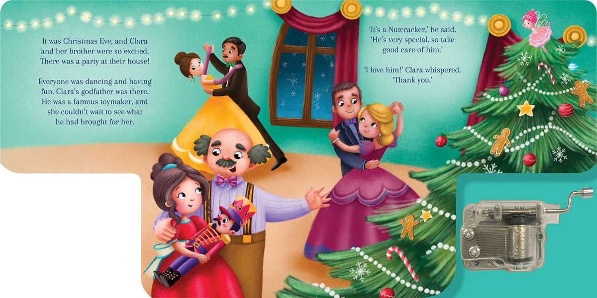 The Nutcracker: A Musical Book wind-up board book, Lake Press, image 2 of 4