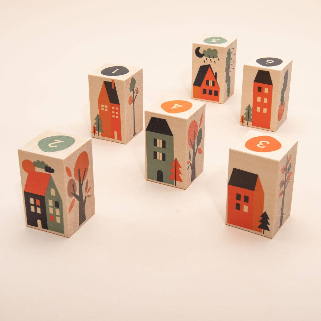 Dog puzzle piece from the Uncle Goose Neighborhood Blocks set