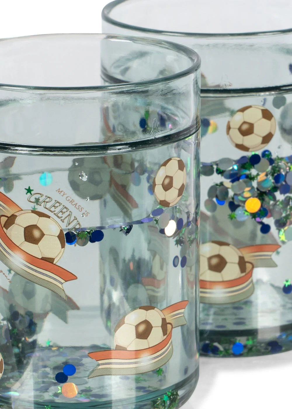 2 Pack Glitter Cups – Off White/Kick It