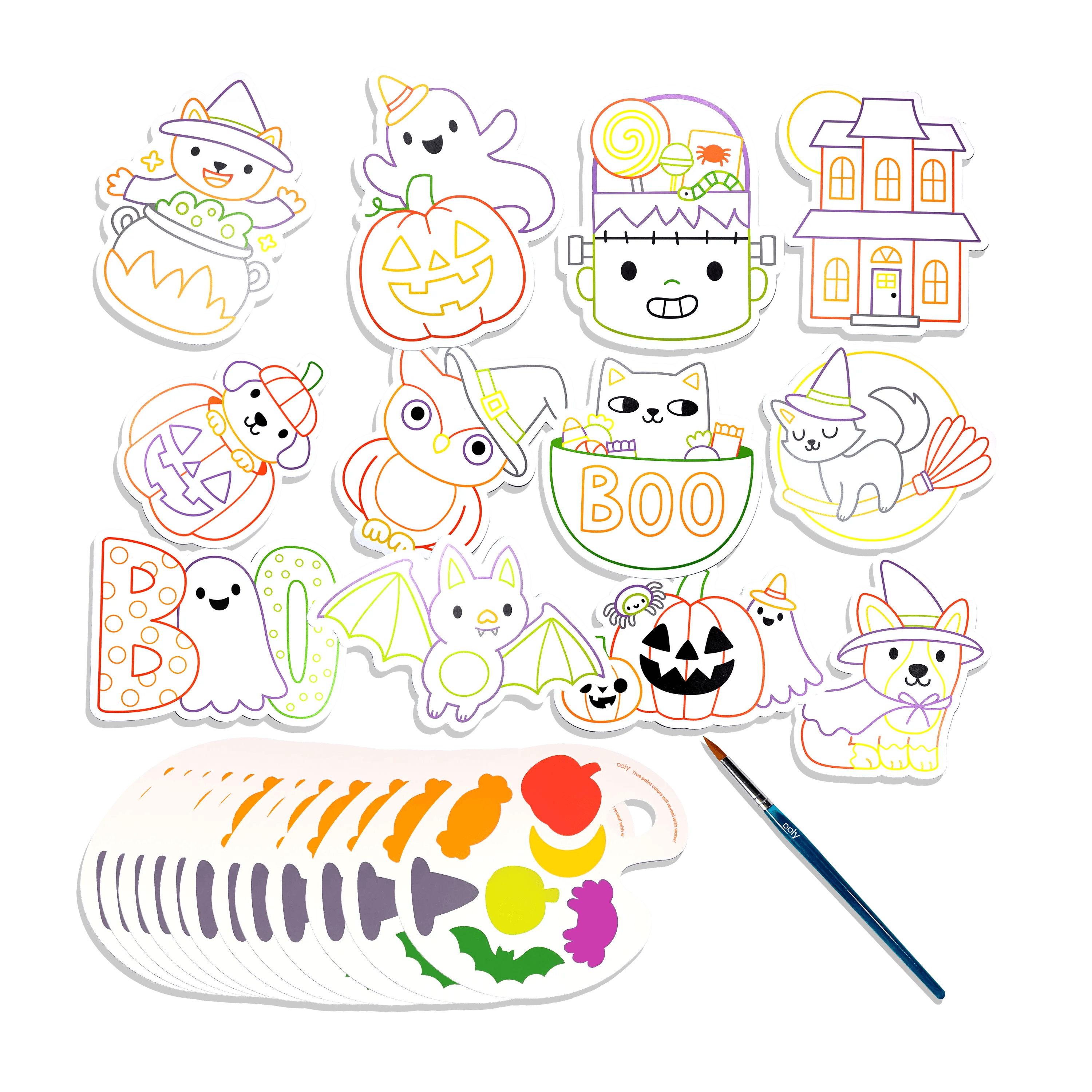 Playful Painters Easy Watercolor Painting Kit - Trick or Treat