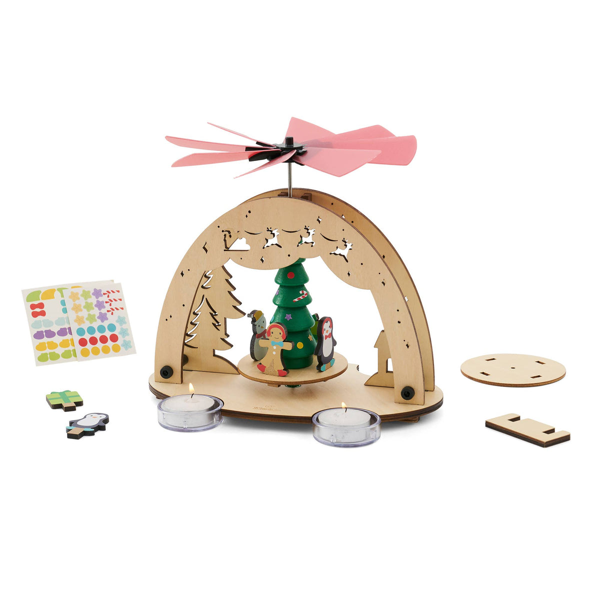 KiwiCo Christmas Candle Carousel Science Kit, view 2