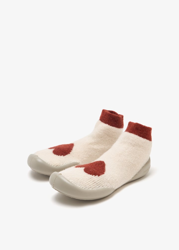 Collégien Coeur en Chocolat Slippers – White (image 4)
