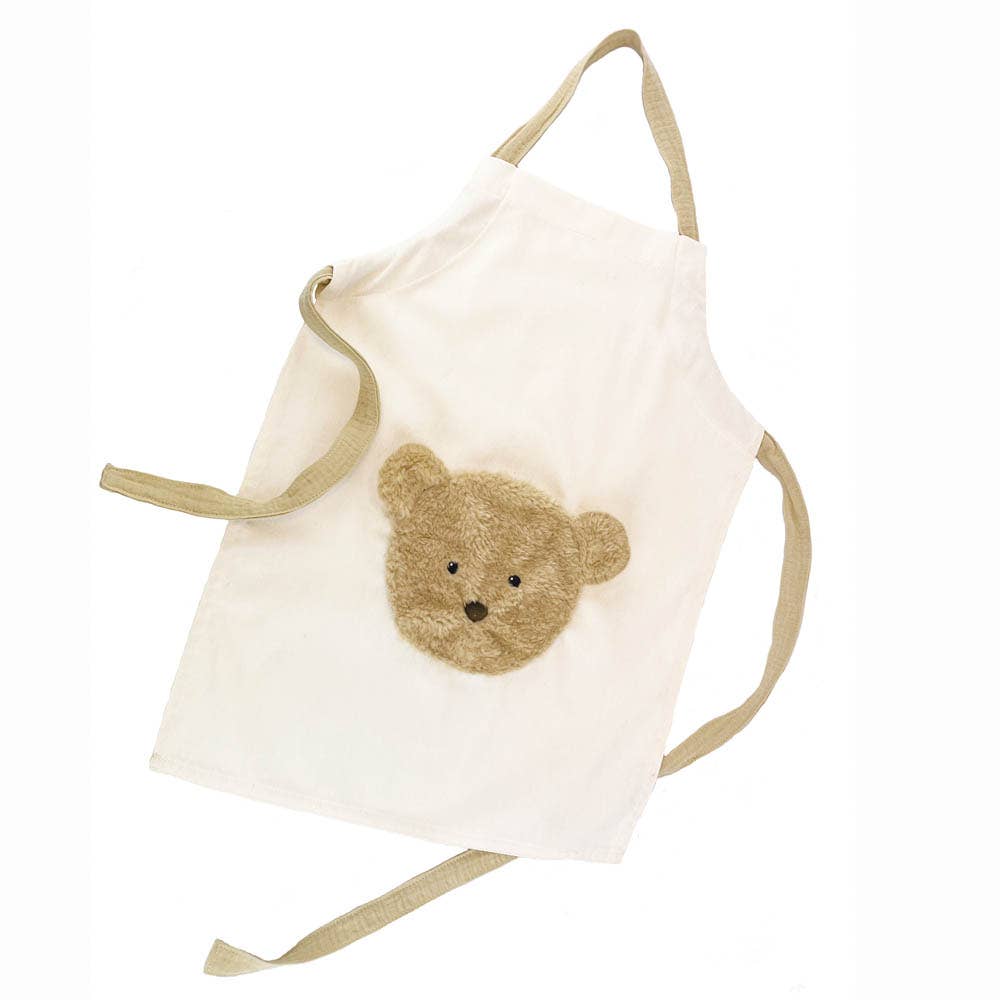 Morris the Bear Child's Apron – Egmont cotton kids apron with teddy bear pocket
