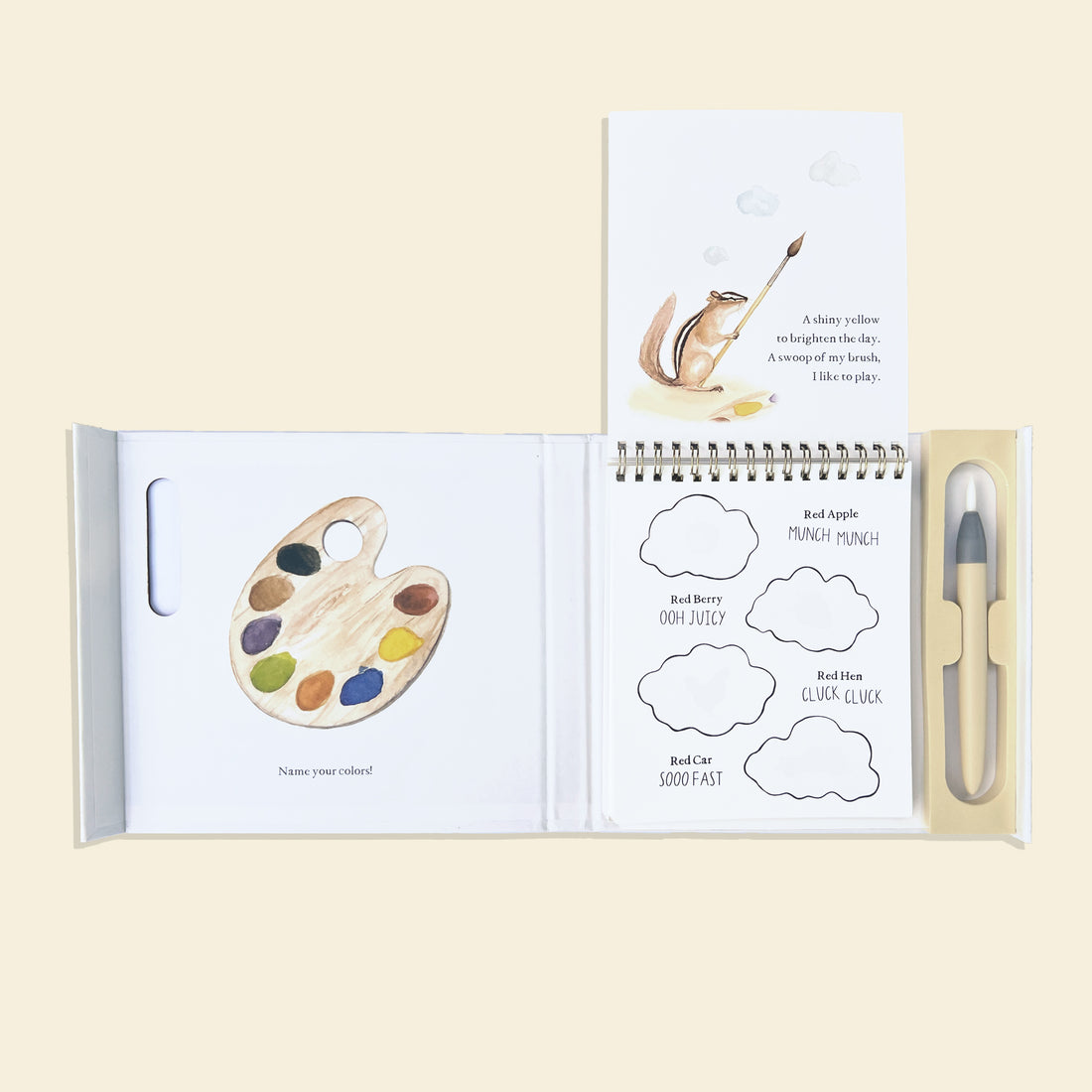 Wishy Washy: Water Reveal Edition page spread