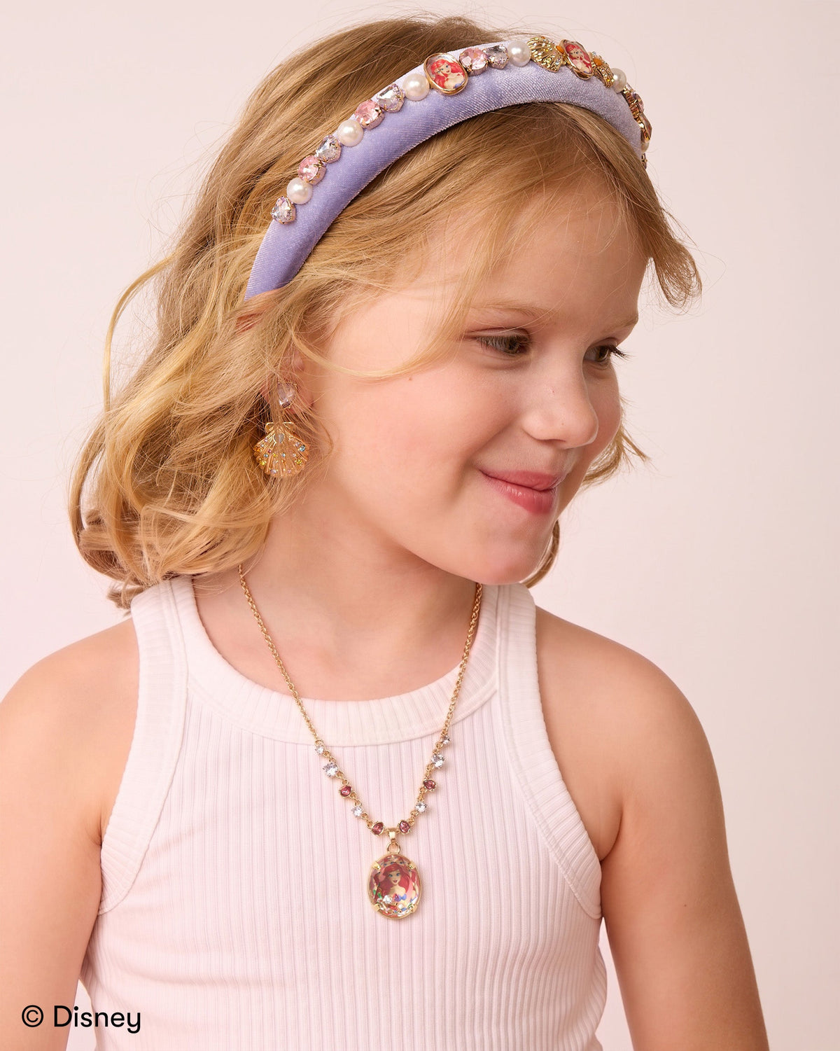Super Smalls Disney Ariel Shaker Necklace Set, necklace and ring