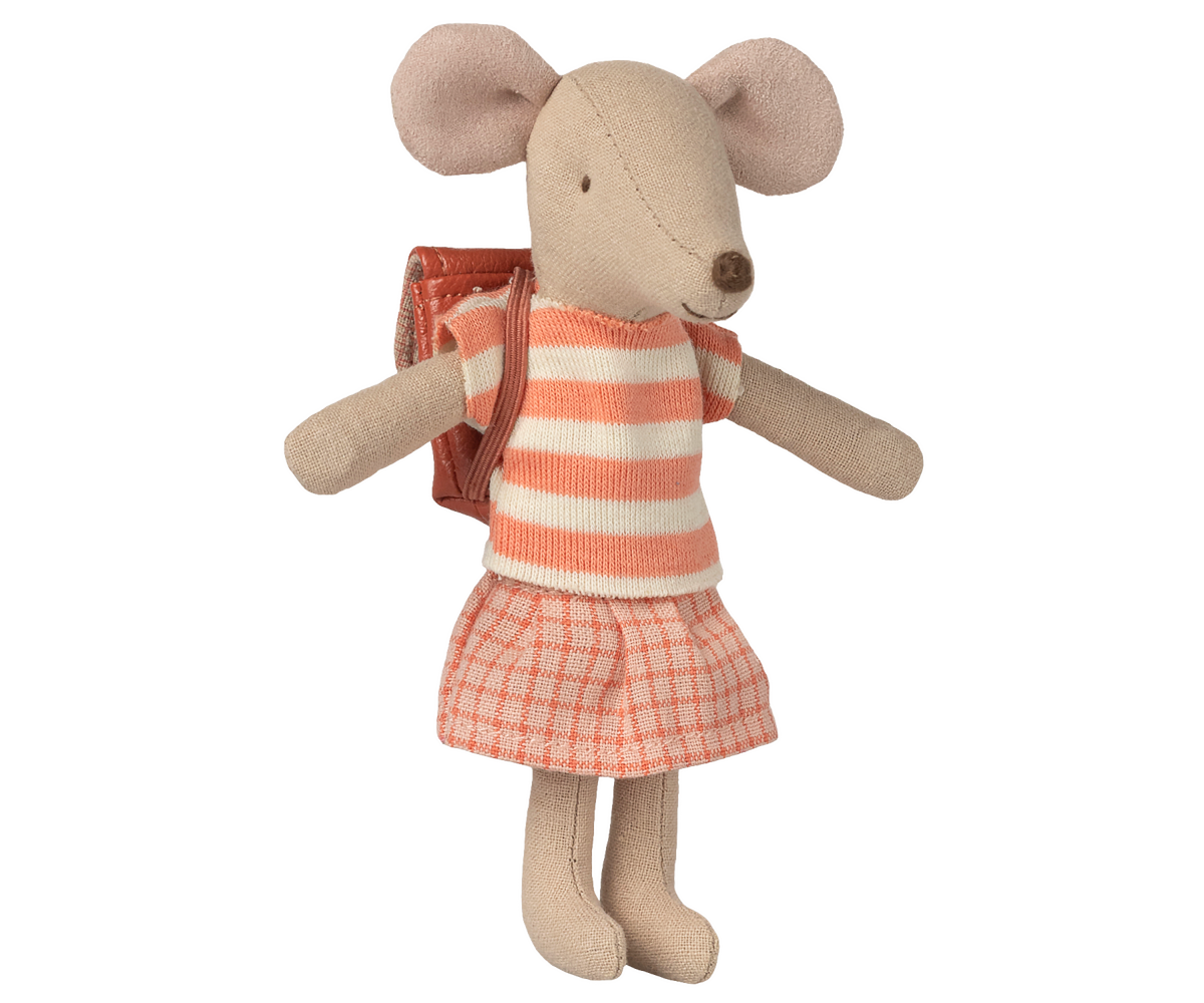 Tricycle Mouse, Big Sister - Coral