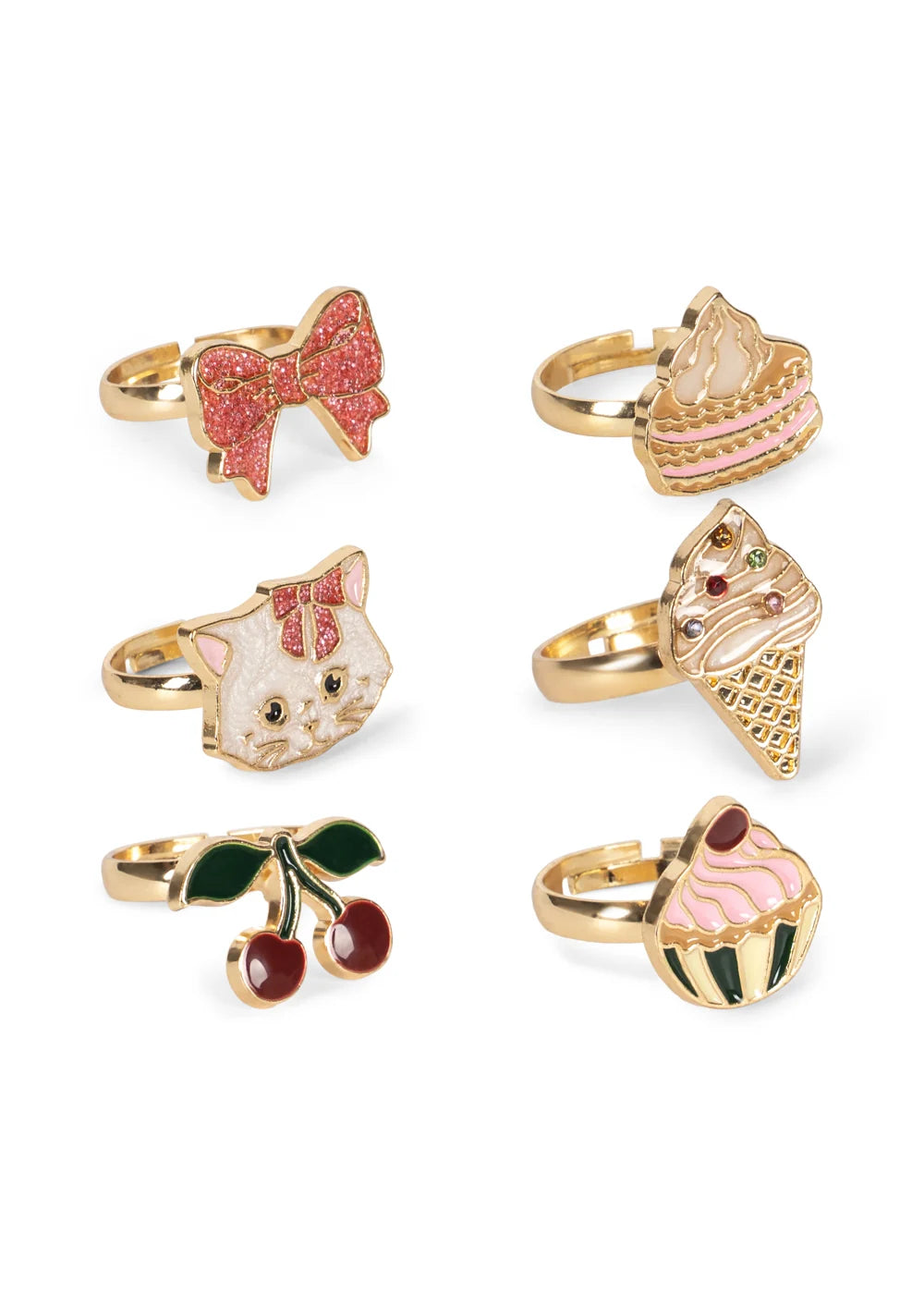 Kitty Sweets Ring Set 6 Pcs – Konges Sløjd