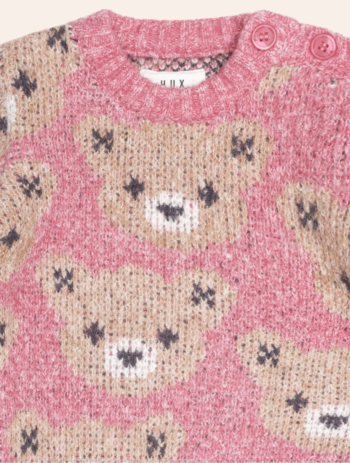 Berry Hux Sponge Pullover – Dusty Berry – Huxbaby