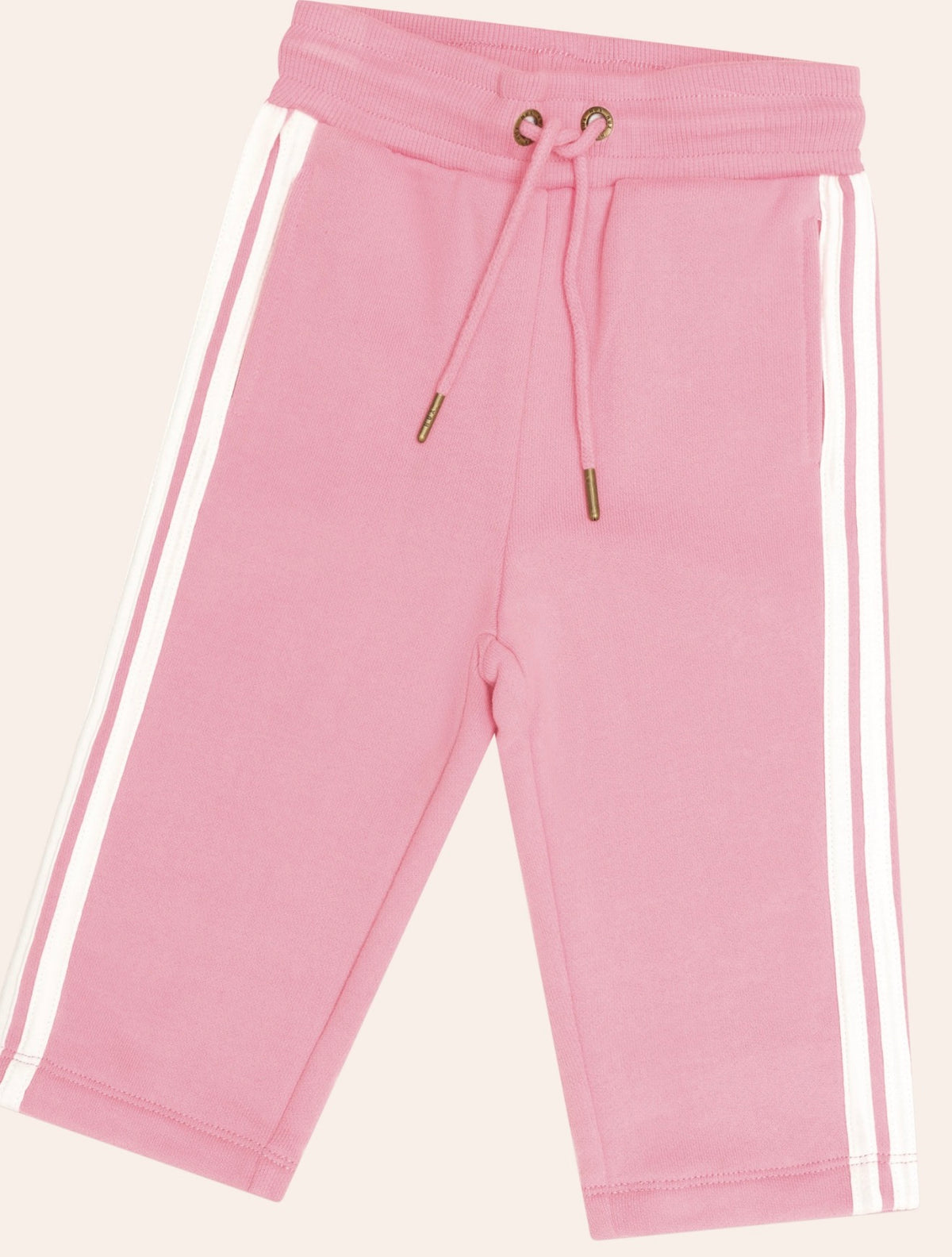 Side Stripe Trackpant – Flamingo – Huxbaby (detail view)