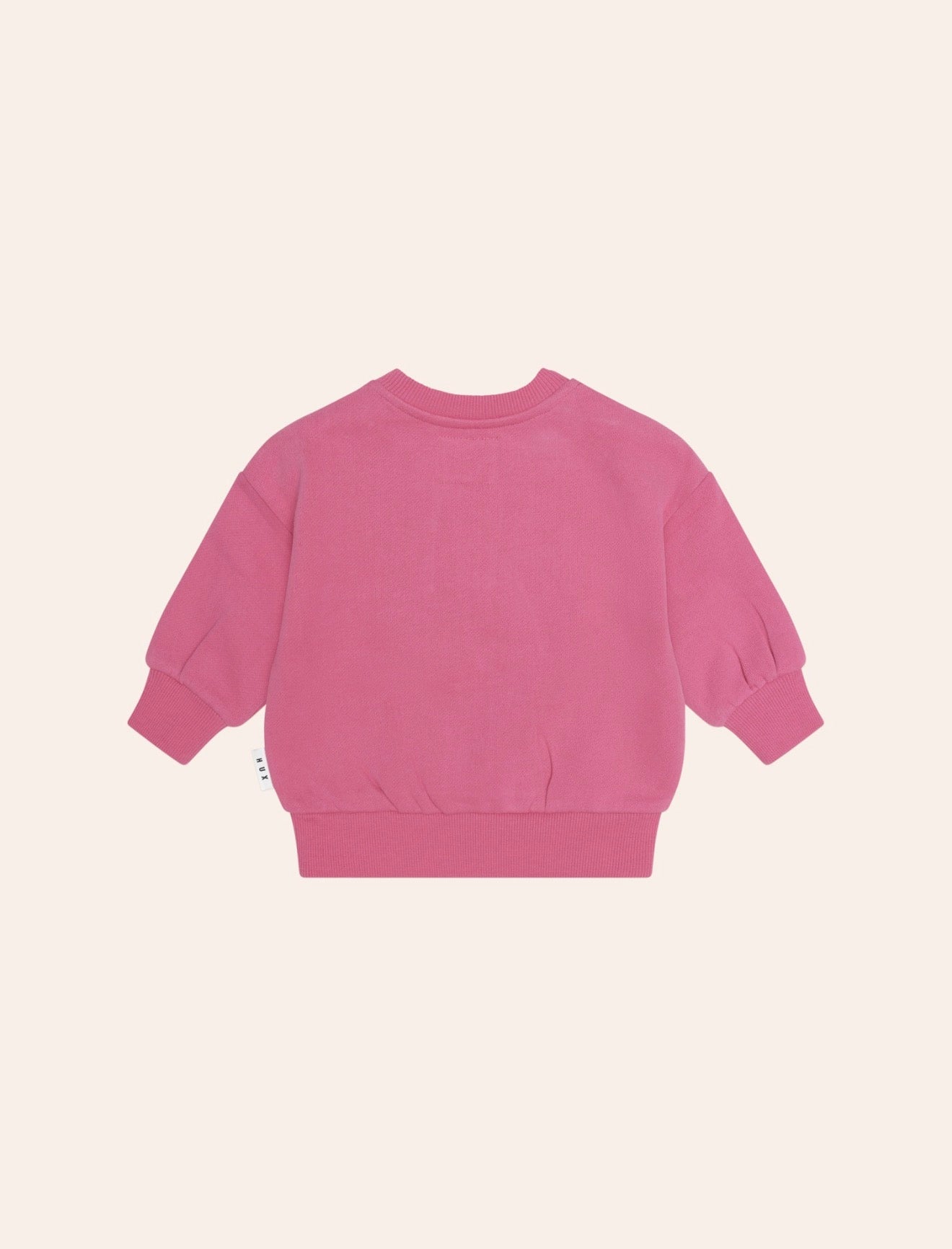 Furry Huxbear Sweatshirt – Dusty Berry – Huxbaby (styled view)