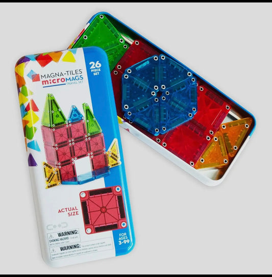 Magna-Tiles Micromags 26-Piece
Travel Set