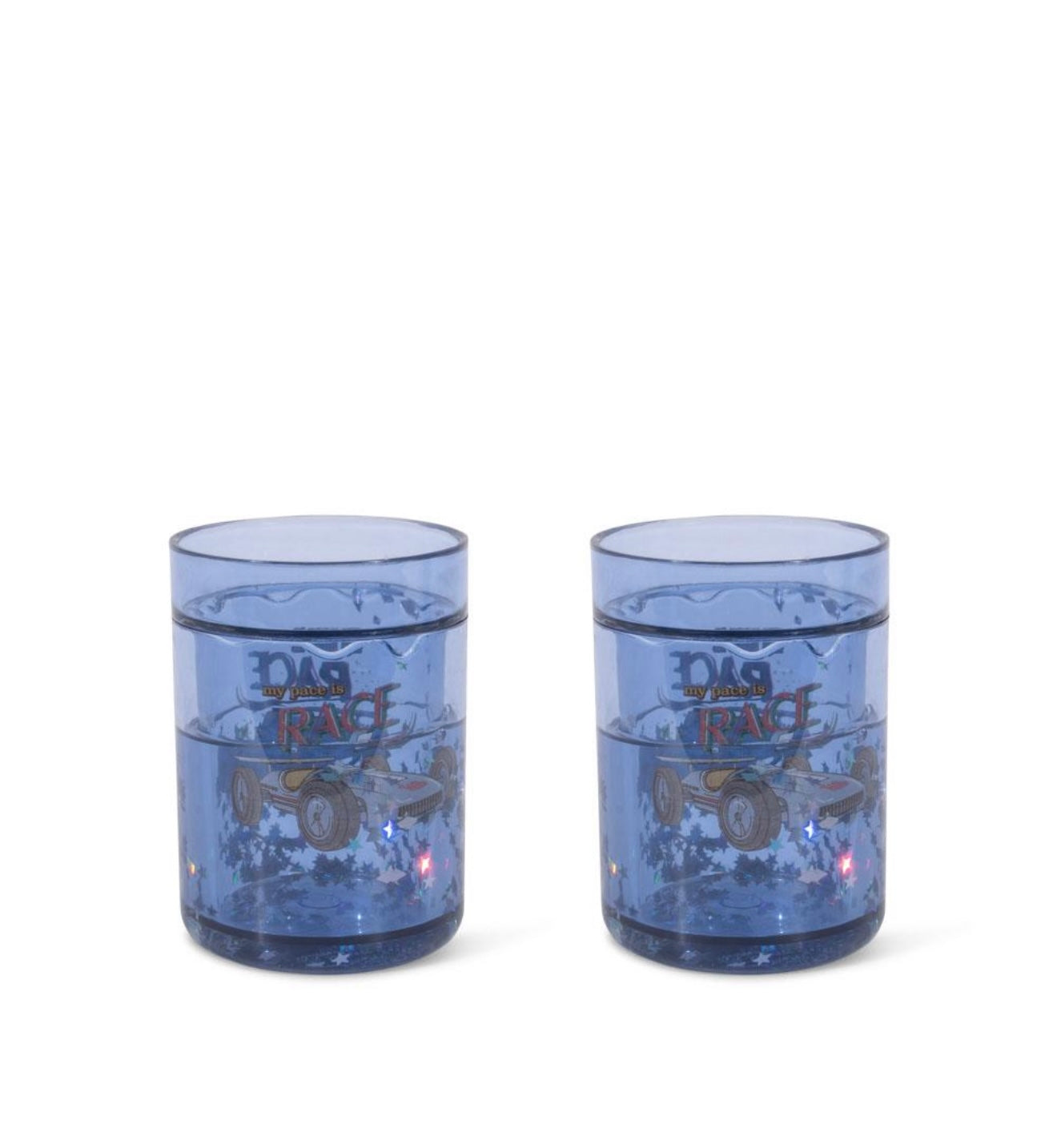 2 PACK GLITTER CUPS