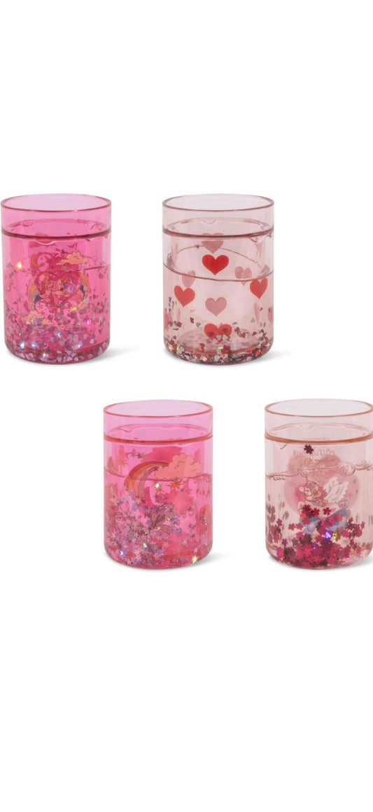 4 PACK GLITTER CUPS