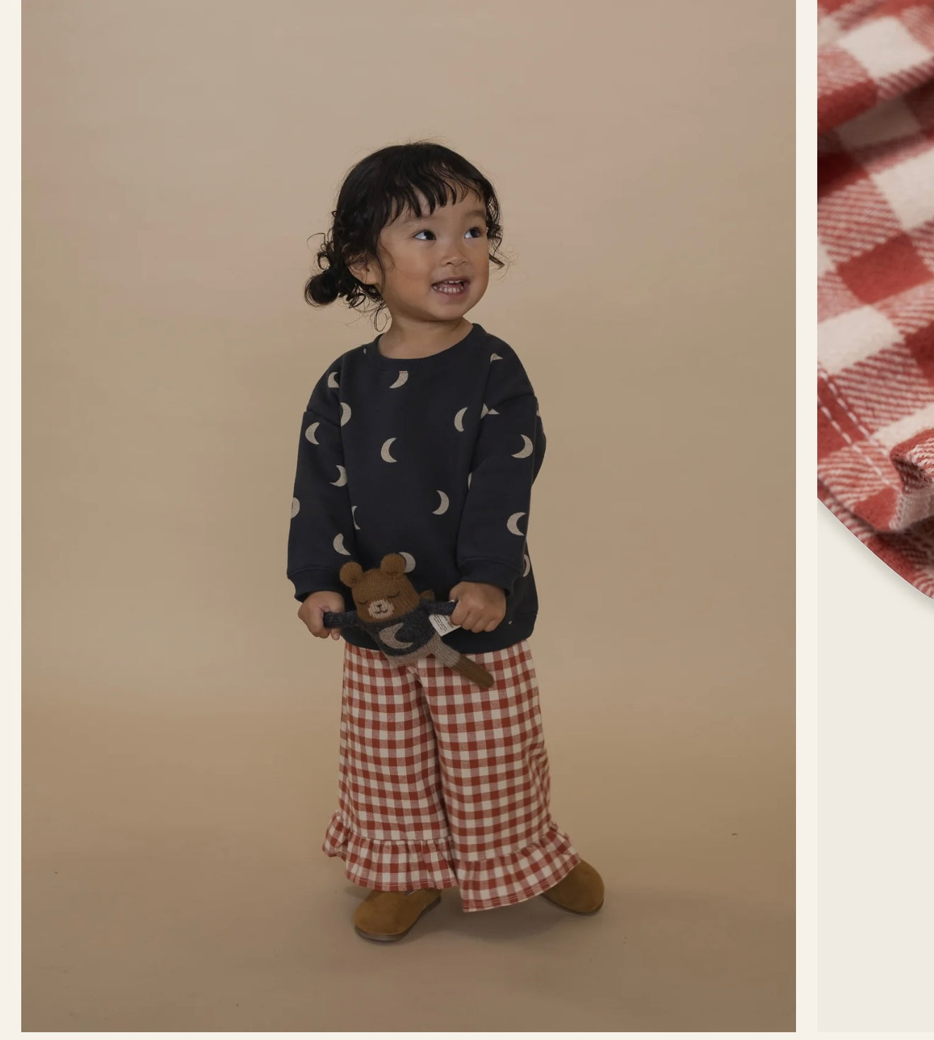 PAPRIKA GINGHAM FRILL CULOTTES