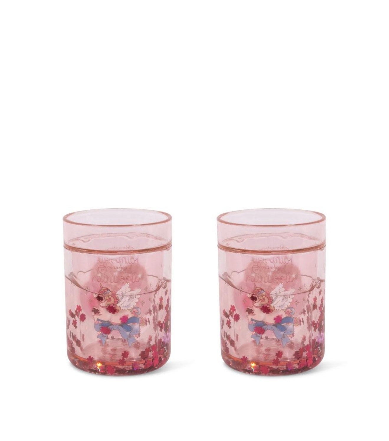 2 PACK GLITTER CUPS