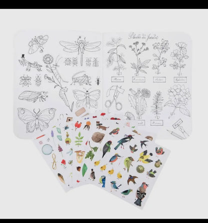 Coloring Books & Stickers - Botanist/Garden Theme