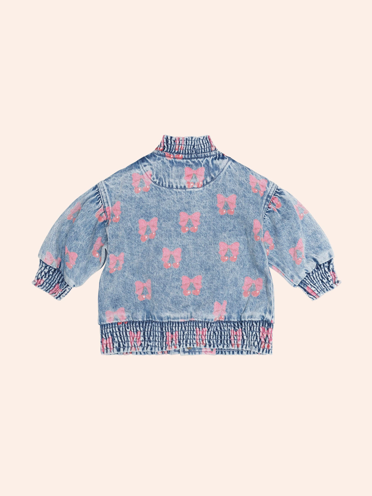 Dreamy Denim Cherry Jacket – Multi Denim – Huxbaby