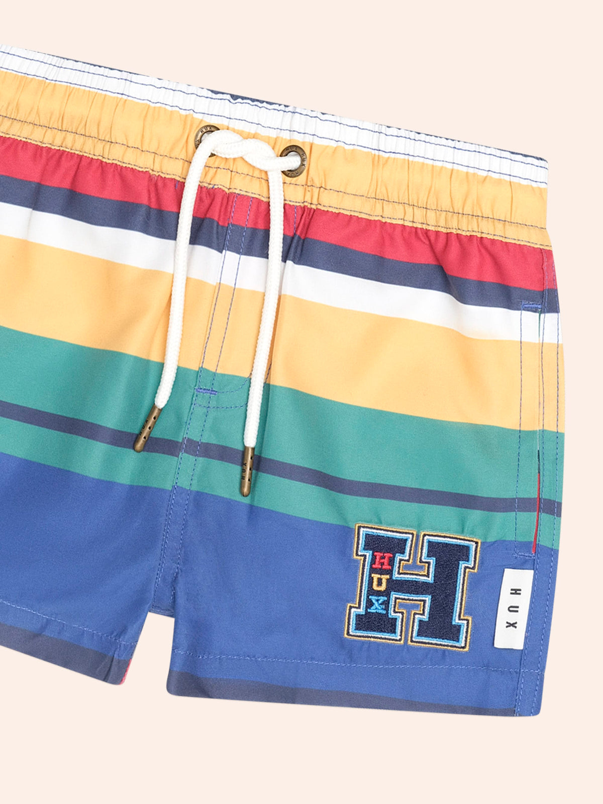 Variegated Stripe Boardshort – Multi Stripe – Huxbaby