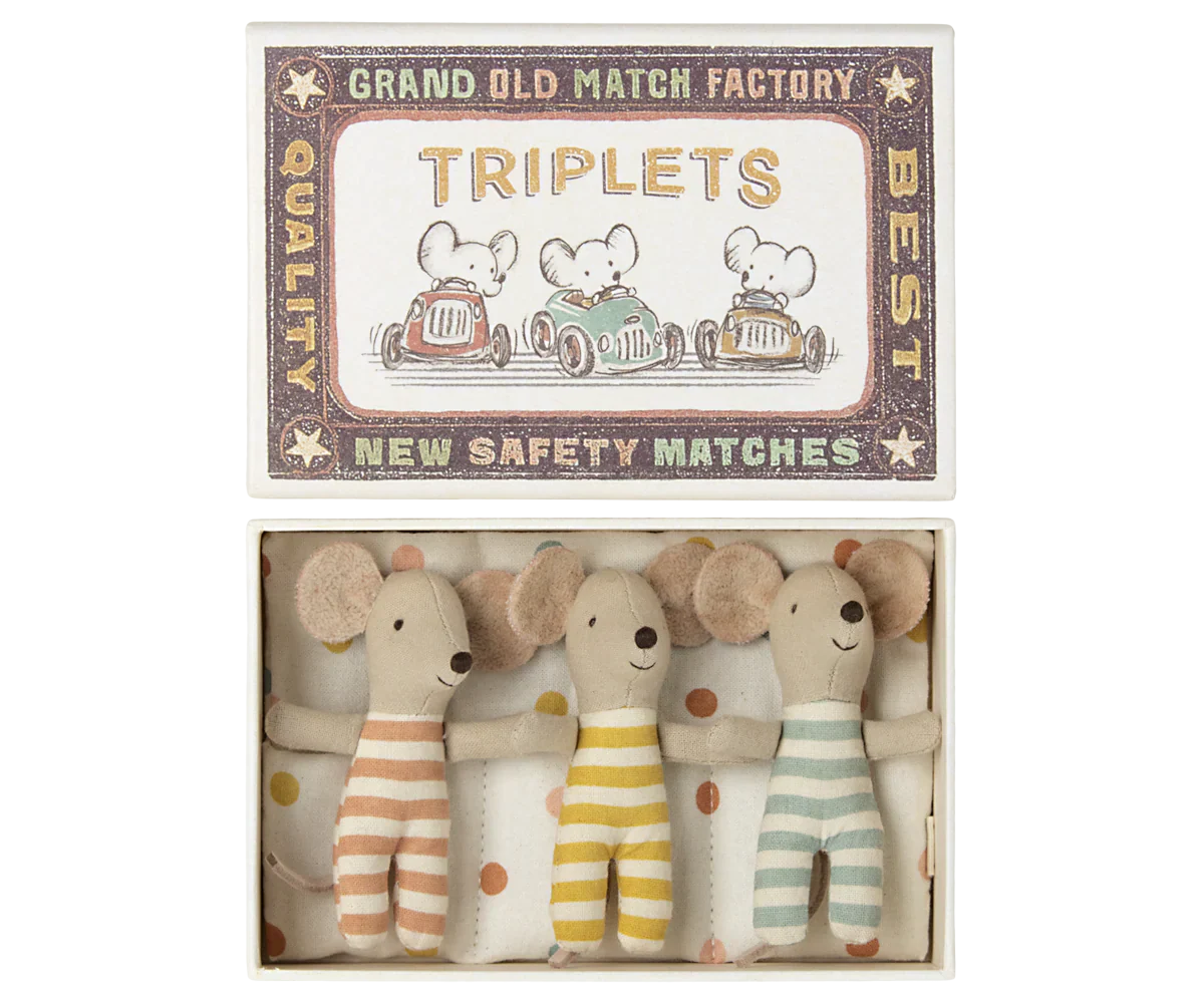 Baby Mouse Triplets in Box | Maileg | littlewild kids