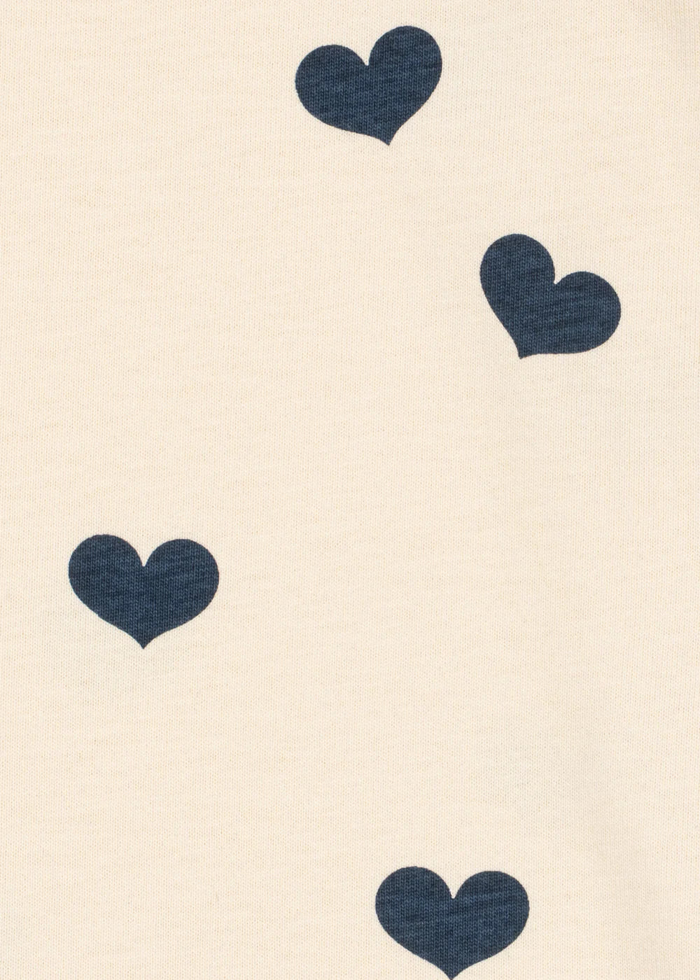 Close up heart pattern organic cotton kids dress