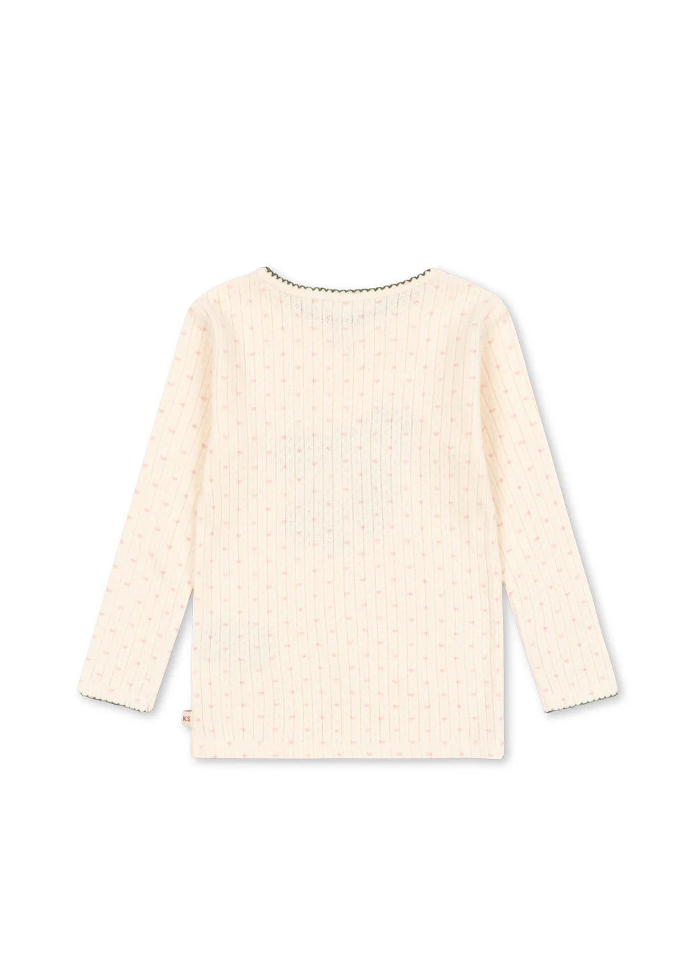 Back view of Konges Sløjd Minnie blouse, long sleeve organic cotton kids top