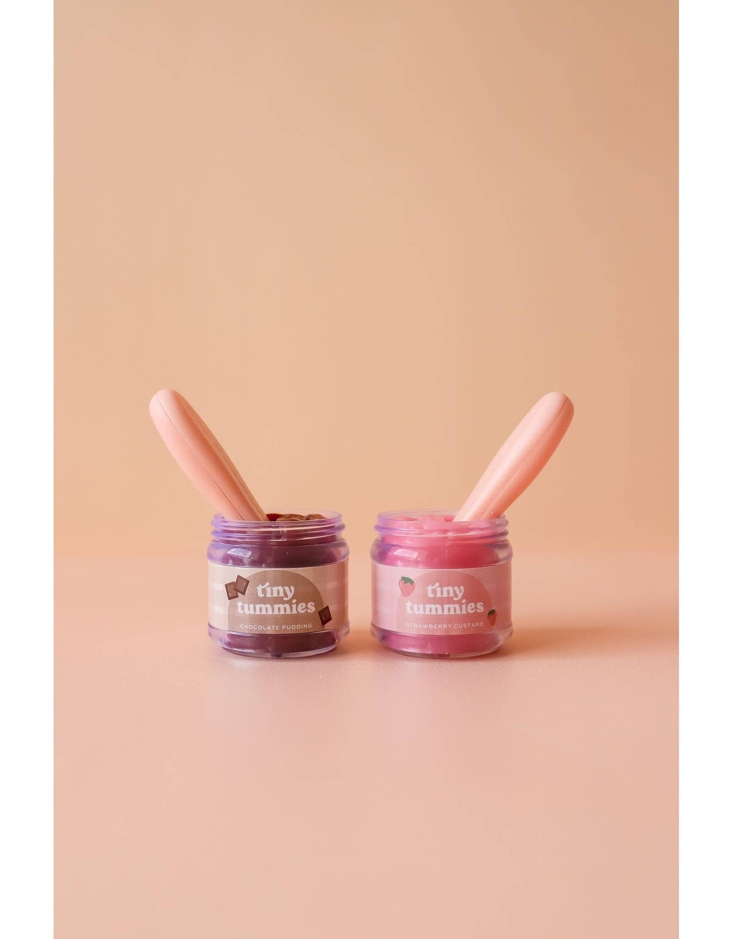 Tiny Harlow Tiny Tummies Chocolate Pudding Jar and Spoon Set - littlewild kids