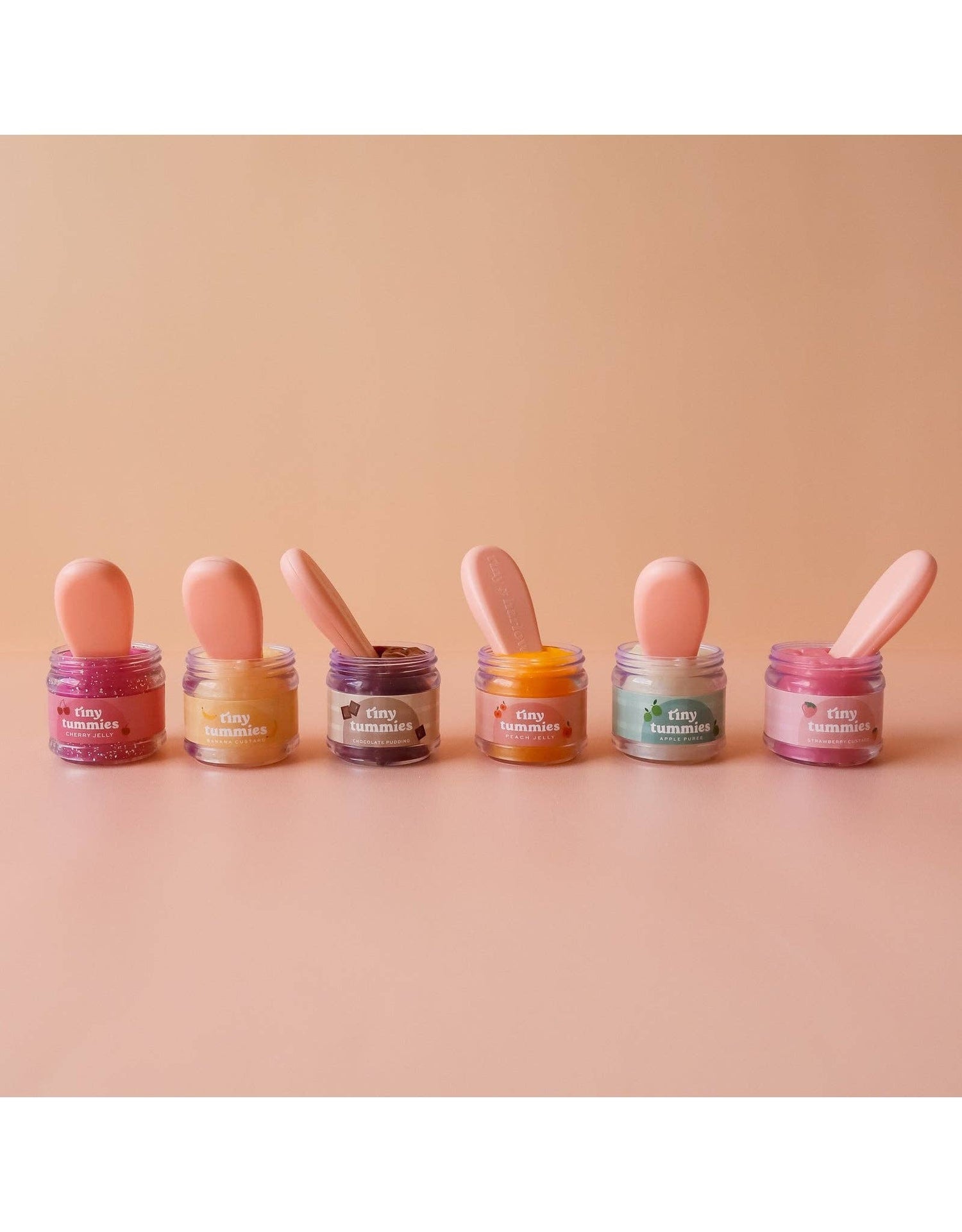 Tiny Harlow Tiny Tummies mini food jars lineup - littlewild kids