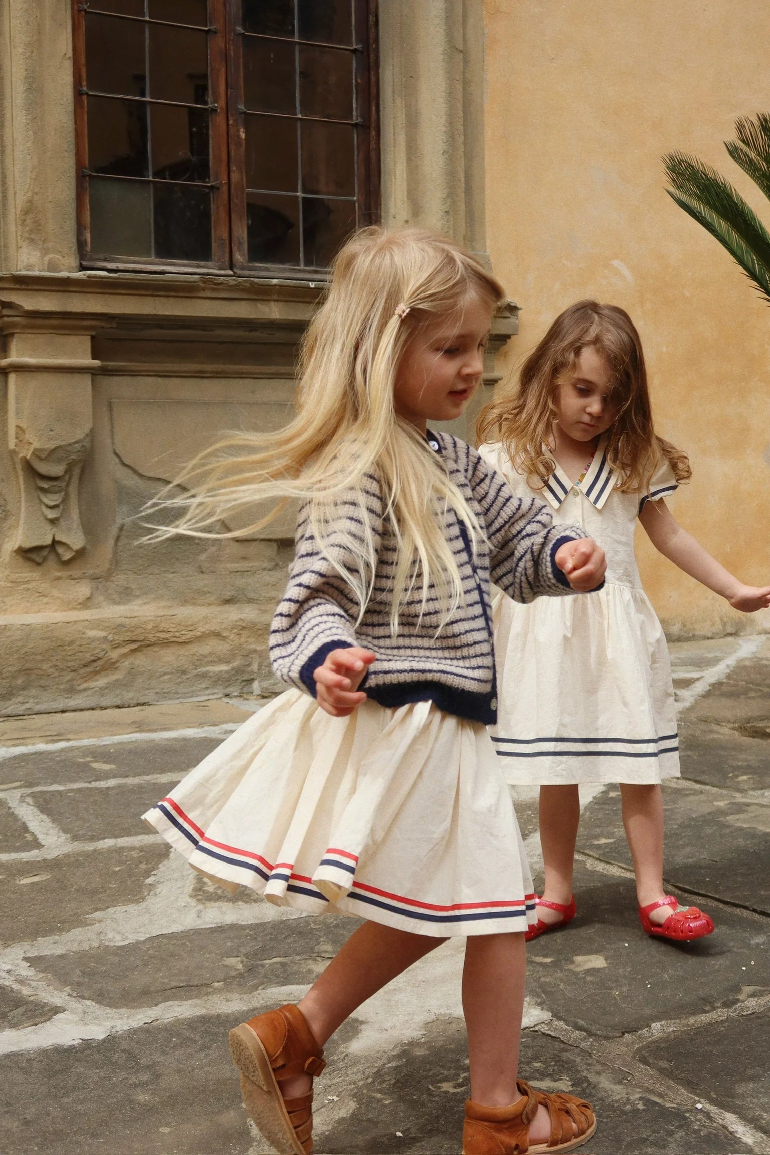 Konges Sløjd Allie Dress - Classic Sailor Style Cotton Dress for Girls
