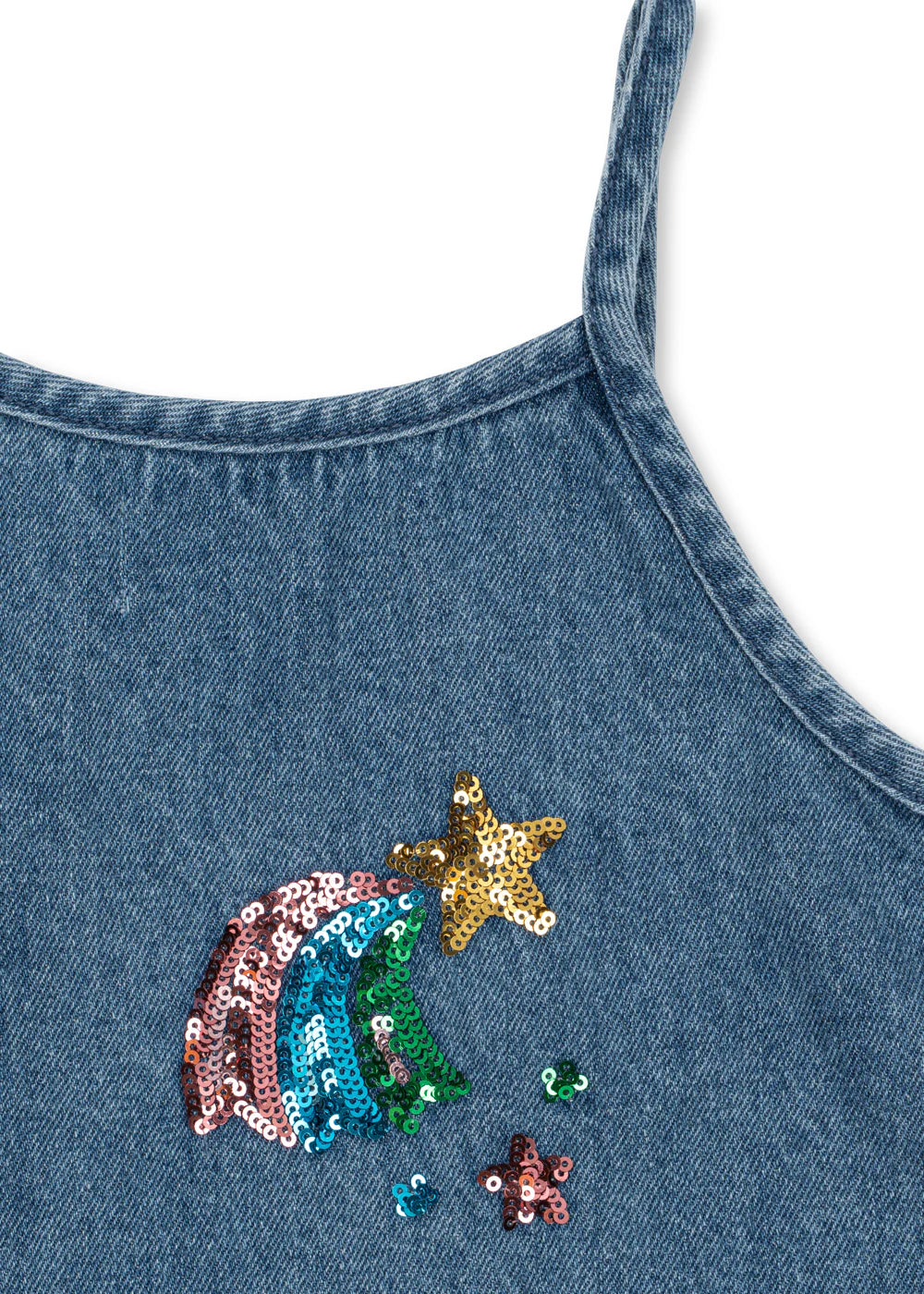 Konges Sløjd Magot Sequin Strap Dress Rainbow Star worn