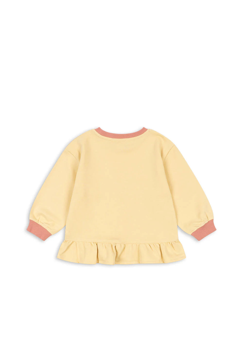 Konges Sløjd Spotty Frill Sweat Banana Crepe worn