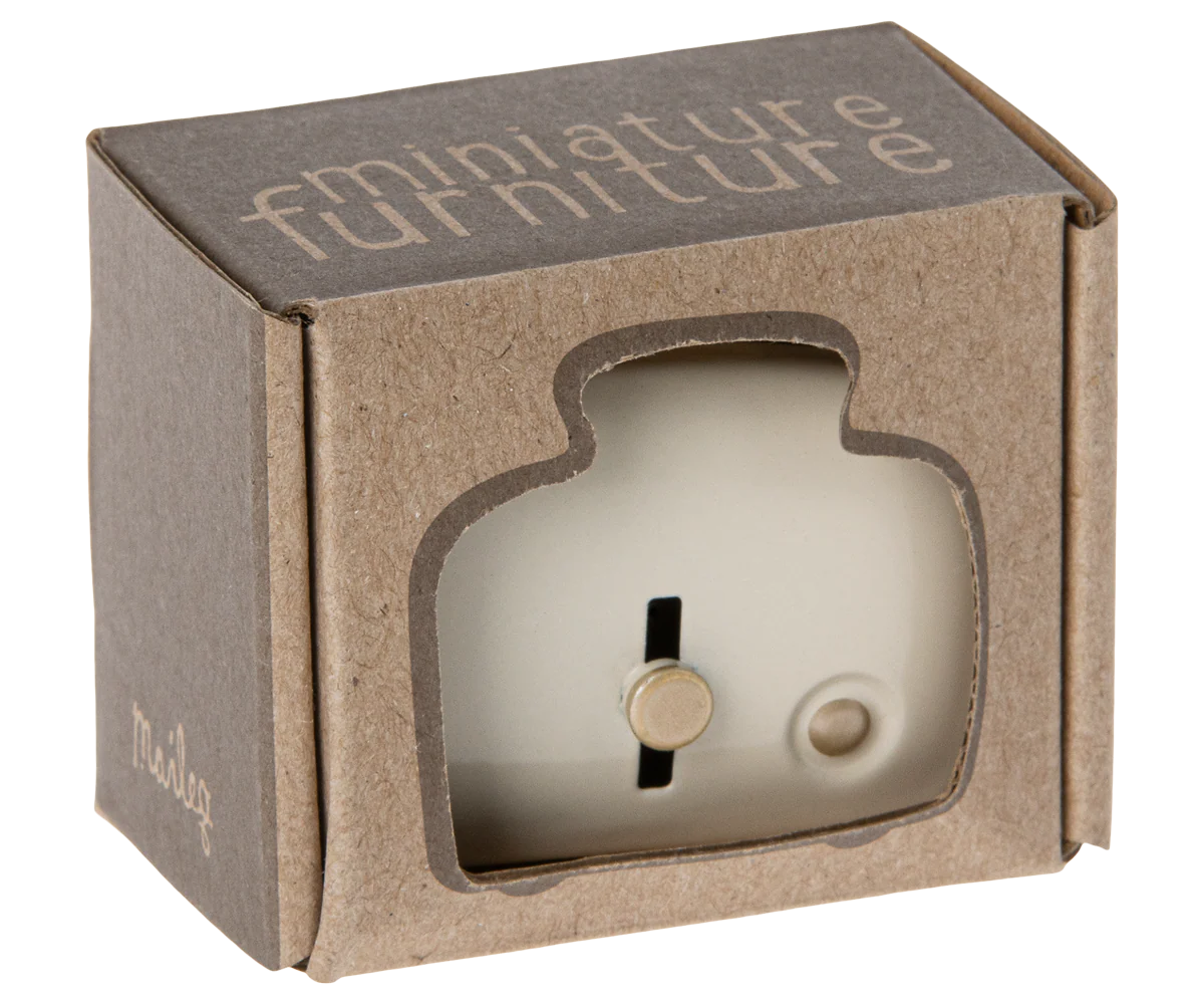 Miniature Toaster & Bread, Off-white